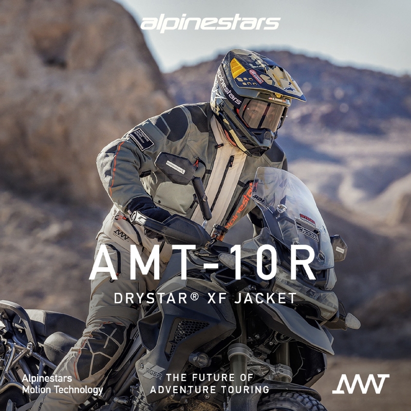 Alpinestars AMT-10R Drystar XF mootorratta jope liivamust-roosa