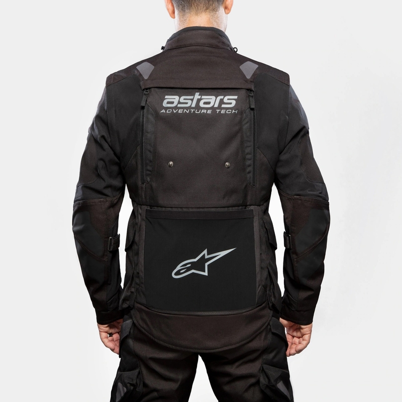 Alpinestars Halo Drystar helehall-tumehall-must-fluo punane mootorratta jope
