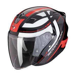 Avatud mootorratta kiiver SCORPION EXO-230 PUL must-punane allahindlus