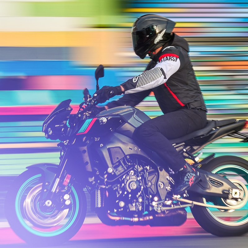 Alpinestars Zaca Air veekindel must, valge ja fluo punane mootorratta jope