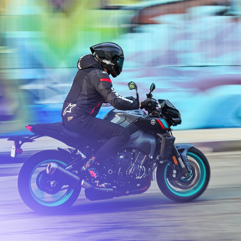 Alpinestars Zaca Air veekindel must, valge ja fluo punane mootorratta jope
