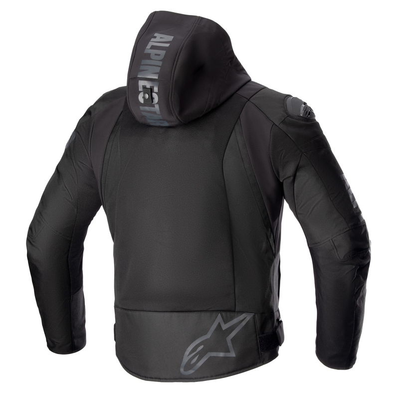 Alpinestars Zaca Air veekindel must mootorratta jope