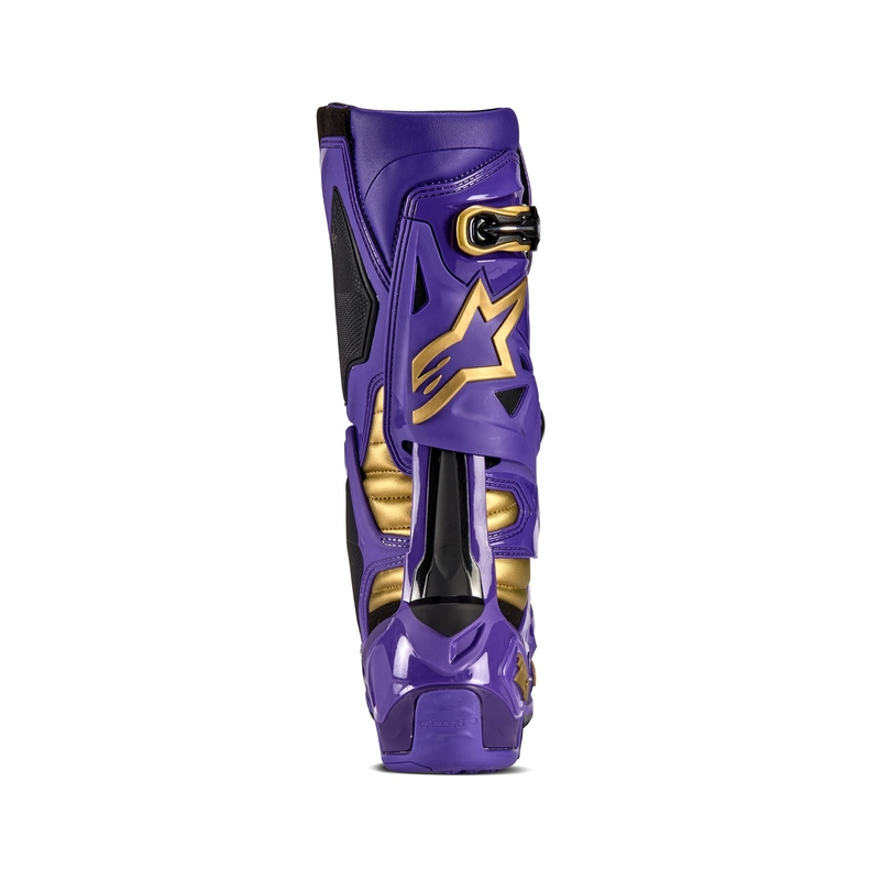 Alpinestars Tech 10 Limited Edition Champ lilla ja kuldne mootorratta saapad