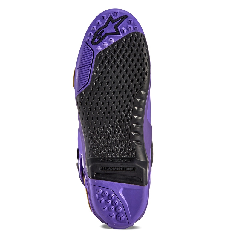 Alpinestars Tech 10 Limited Edition Champ lilla ja kuldne mootorratta saapad