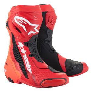 Alpinestars Supertech R fluo punane mootorratta saapad