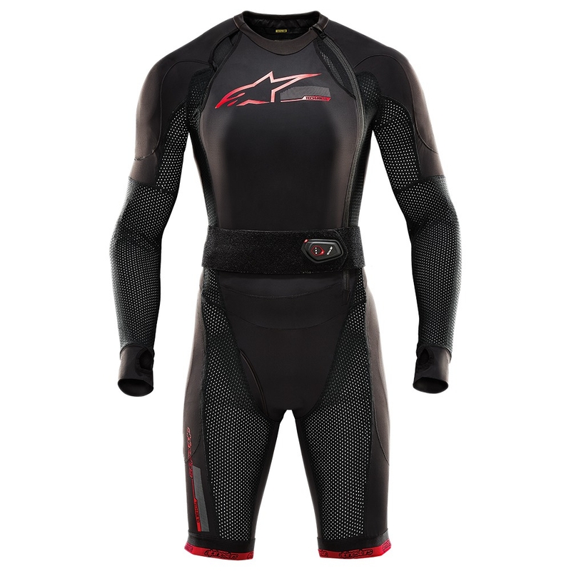 Alpinestars TECH-AIR®10 turvapadjasüsteem must-punane-hall