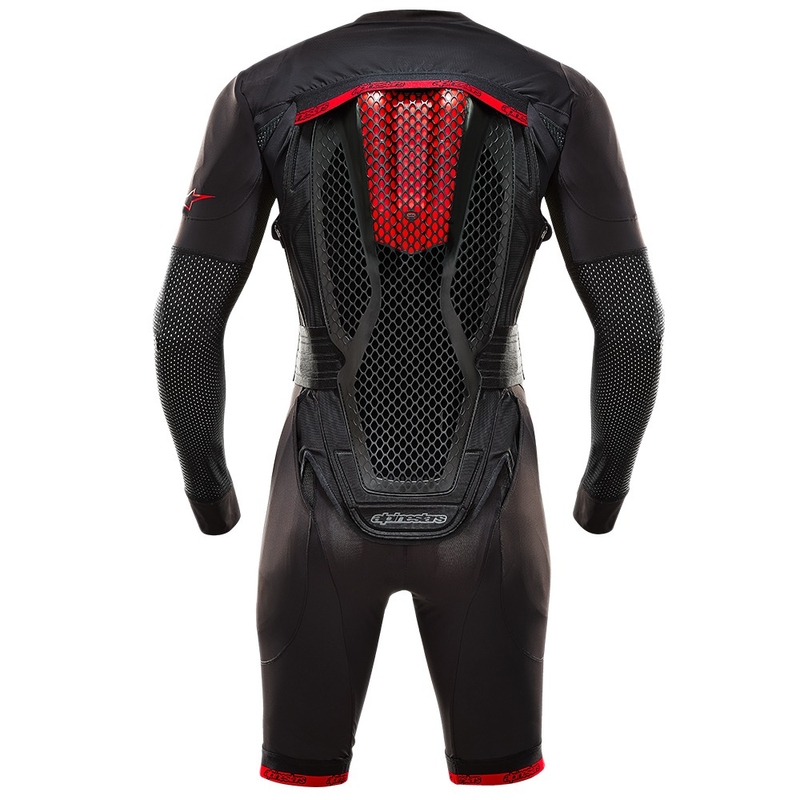 Alpinestars TECH-AIR®10 turvapadjasüsteem must-punane-hall