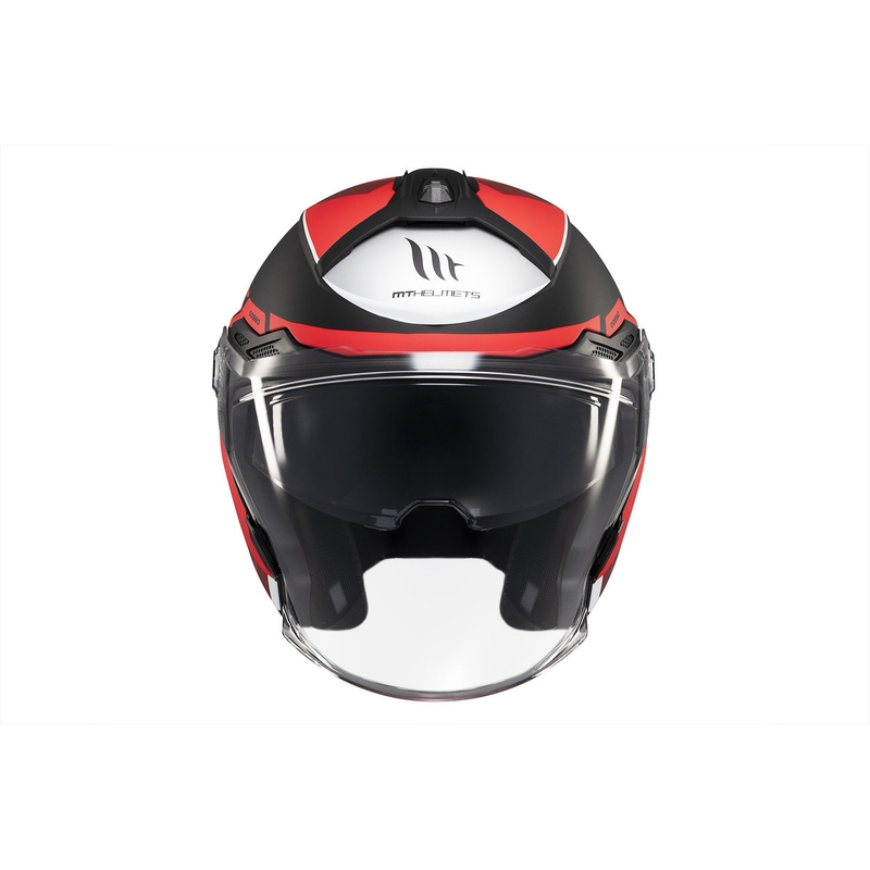 MT Cosmo SV Cruiser avatud kiiver matt punane-must-hall