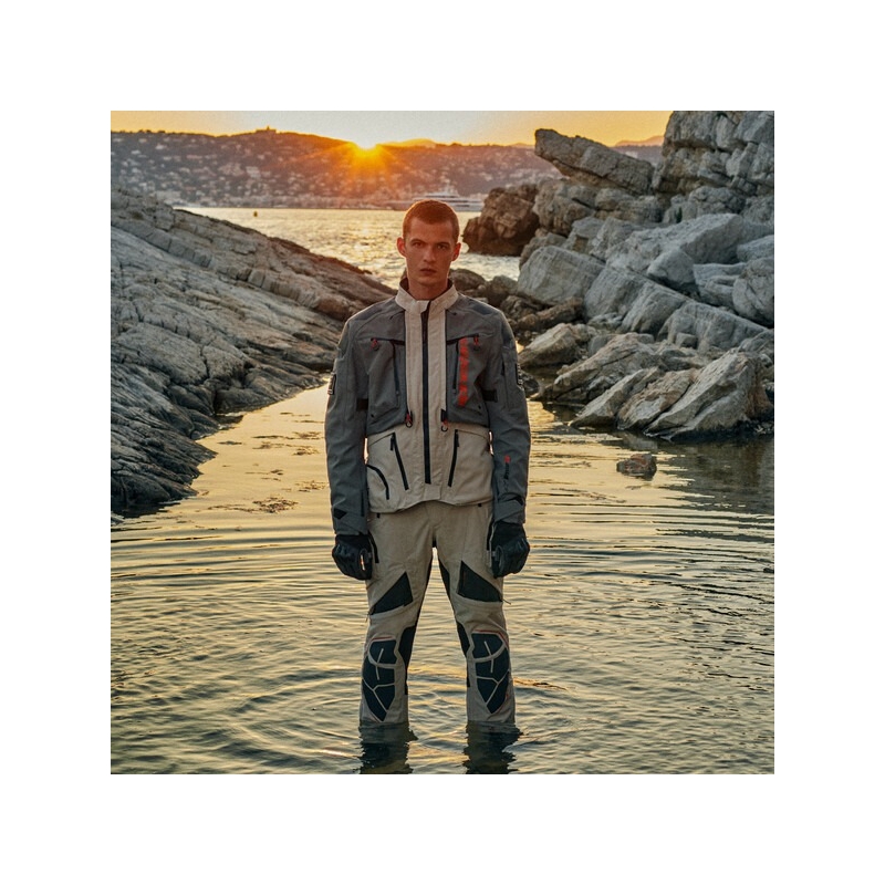 Alpinestars AMT-10R DRYSTAR XF mootorratta püksid liivamustad-oranžid