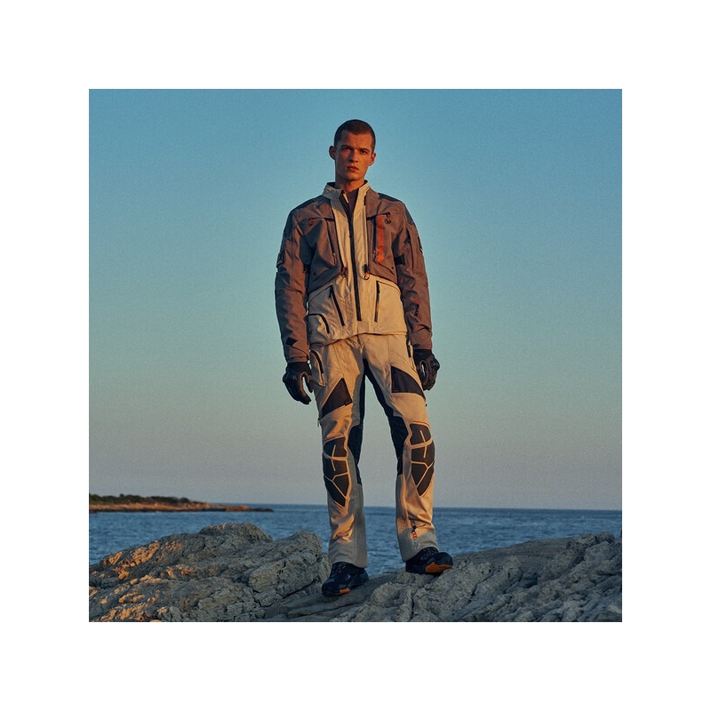 Alpinestars AMT-10R DRYSTAR XF mootorratta püksid liivamustad-oranžid