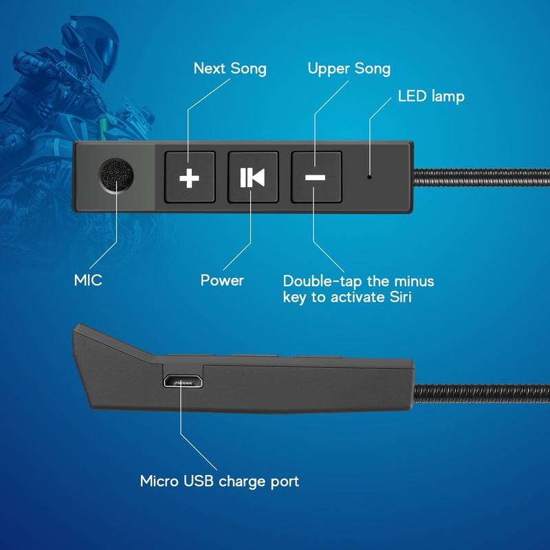 Bluetooth-peakomplekt MaxTo BT11 900 Ah