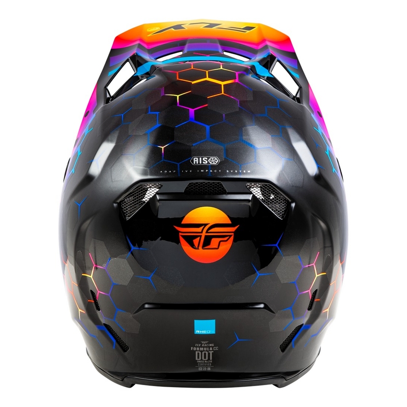 Motokrossikiiver FLY Racing Formula CC Tektonic must-kollane-roosa