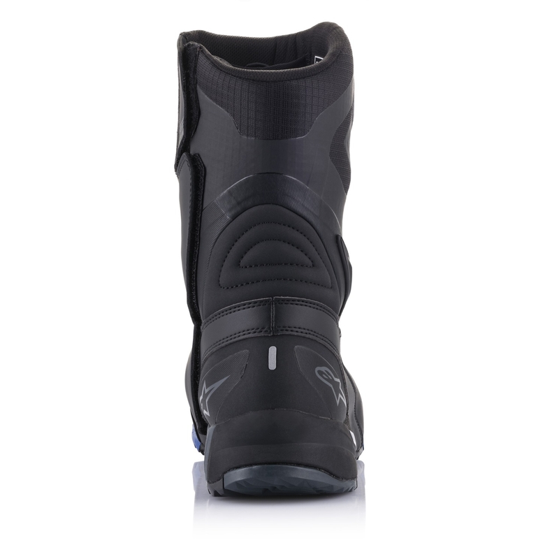 Alpinestars RT-8 GORE-TEX mustad ja sinised mootorrattasaapad
