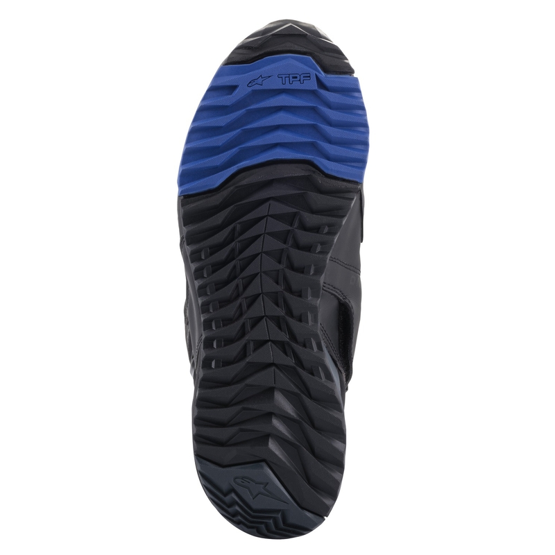 Alpinestars RT-8 GORE-TEX mustad ja sinised mootorrattasaapad