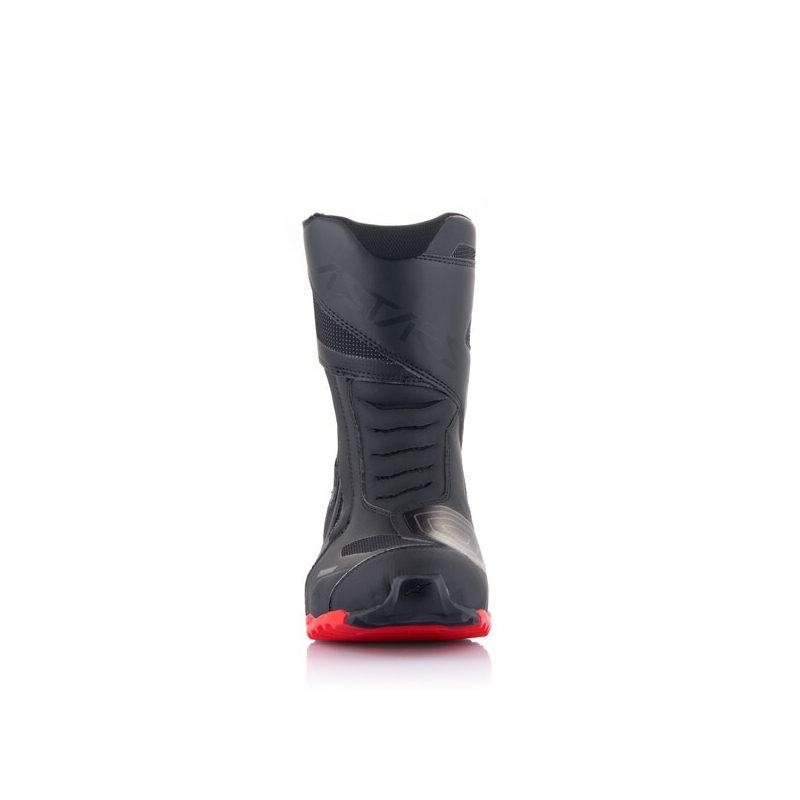 Alpinestars RT-7 DRYSTAR mustad ja punased mootorrattasaapad