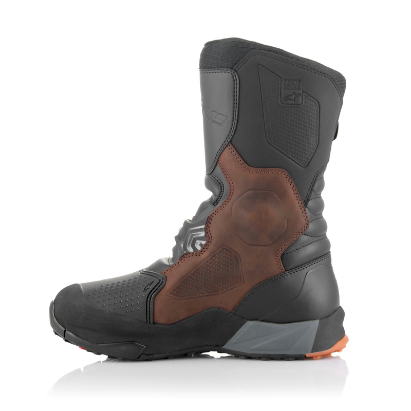 Alpinestars XT-8 GORE-TEX mustad ja pruunid mootorrattasaapad