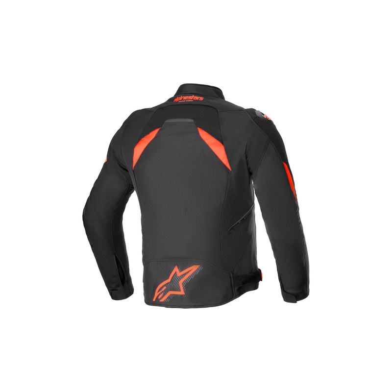 Alpinestars T-GP R 3 DRYSTAR must-fluo punane-valge mootorratta jope