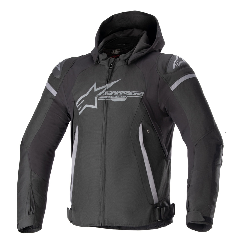 Alpinestars Zaca veekindel mootorratta jope must-tumehall