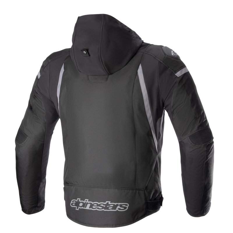 Alpinestars Zaca veekindel mootorratta jope must-tumehall
