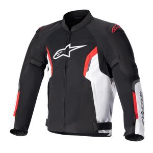 Mootorratta jope Alpinestars AST AIR TECH-AIR 5 ühilduv must-valge-fluo punane