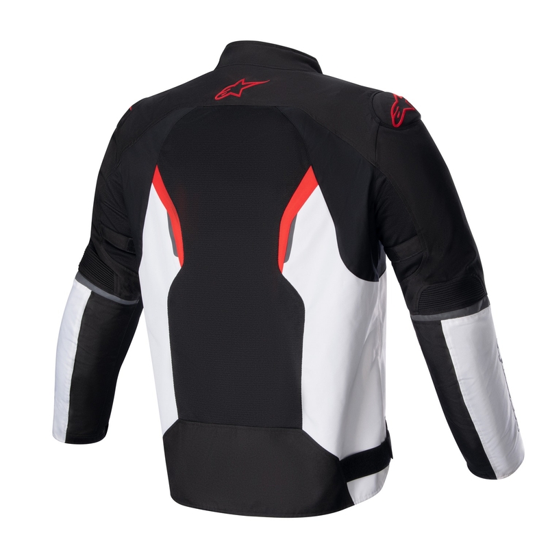 Mootorratta jope Alpinestars AST AIR TECH-AIR 5 ühilduv must-valge-fluo punane