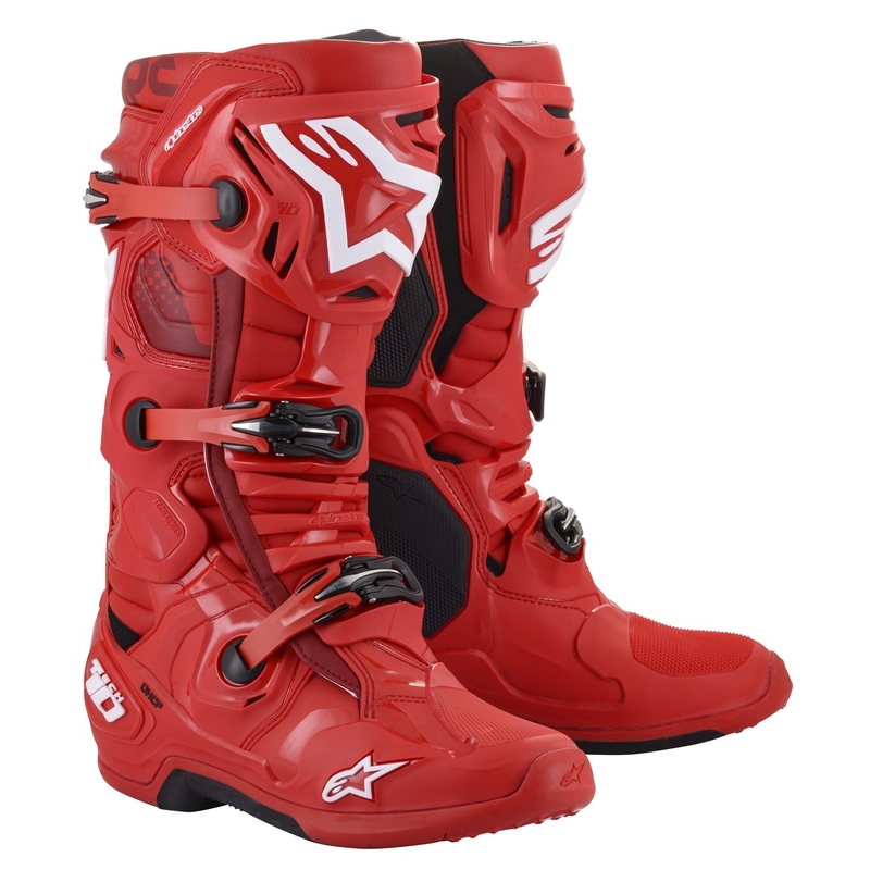 Alpinestars Tech 10 mootorratta saapad punane