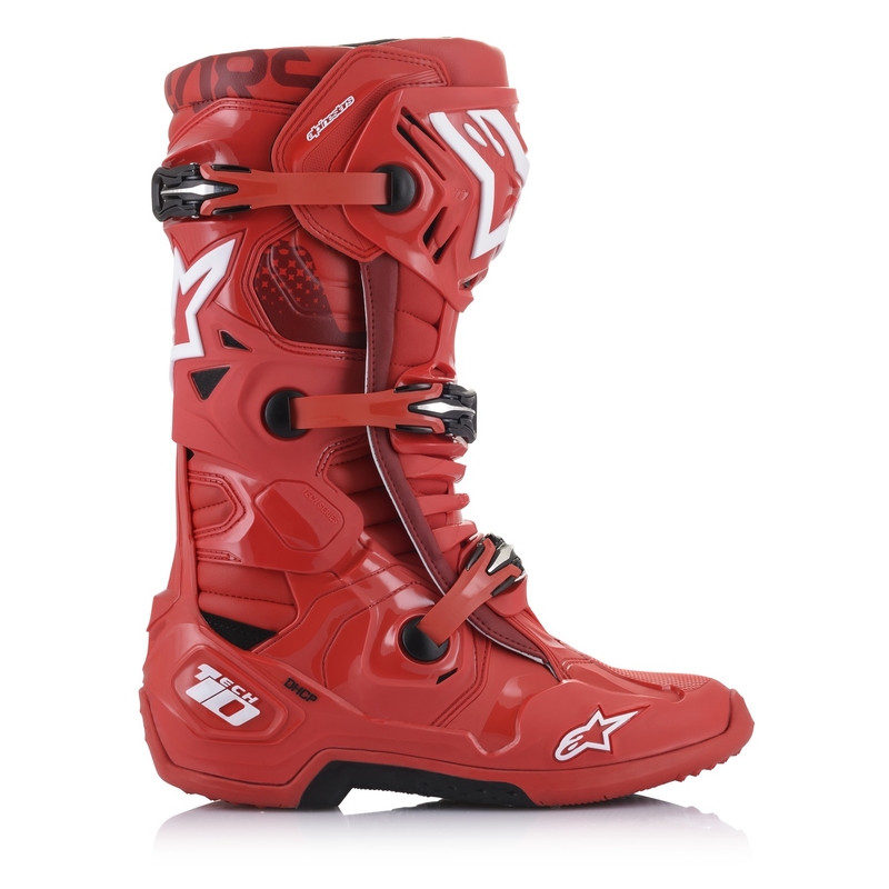 Alpinestars Tech 10 mootorratta saapad punane