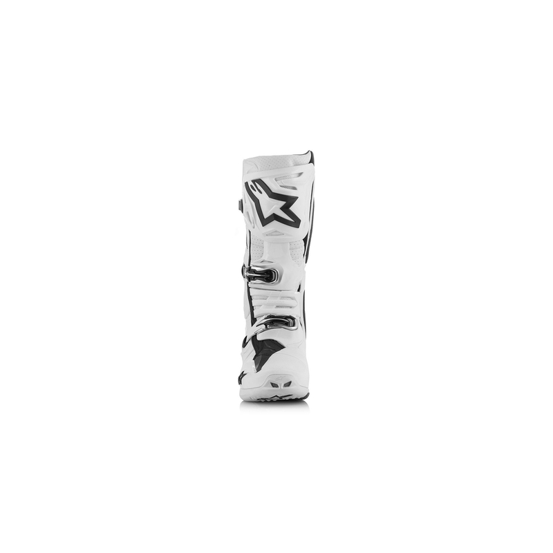 Alpinestars Tech 10 Supervented mootorratta saapad perforeeritud valge
