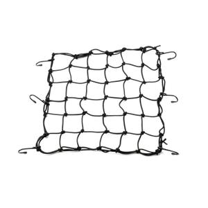 Painduv pagasivõrk mootorratta jaoks metallist konksudega Daytona 40 x 40 cm must