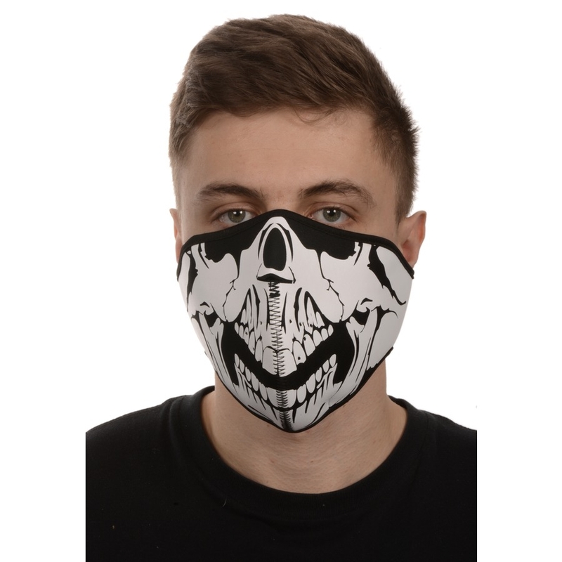 Emerze Skull näomask must ja valge