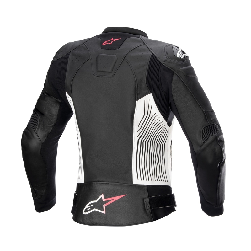 Alpinestars GP PLUS 4 naiste mootorratta jope must, valge ja roosa