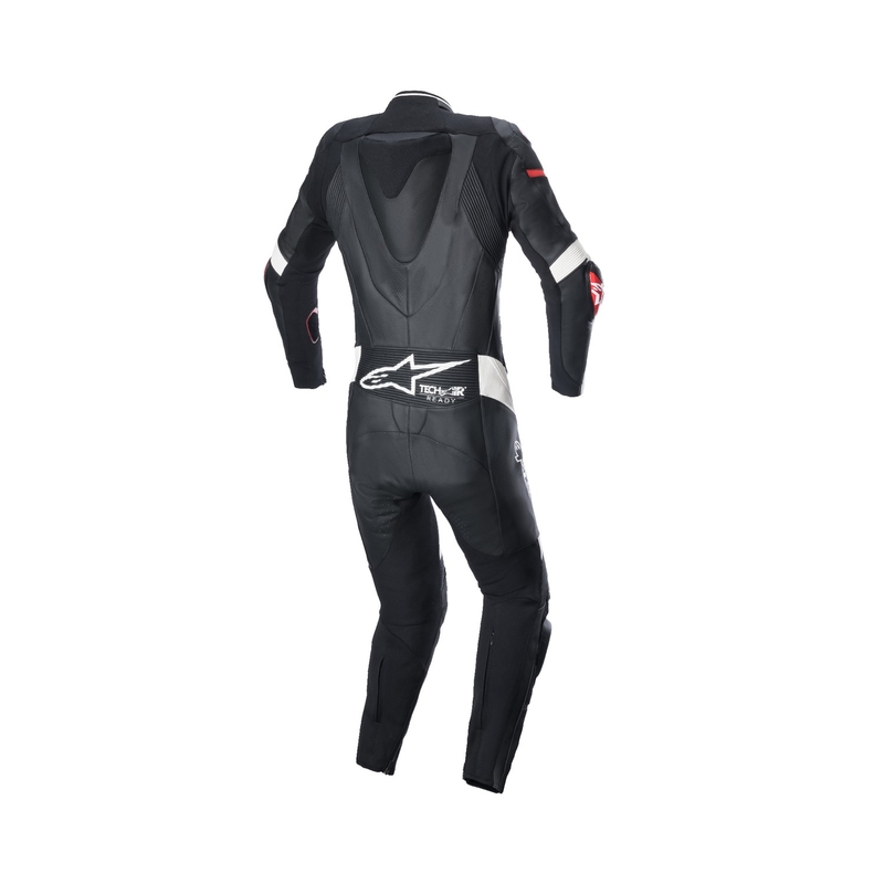 Alpinestars naiste ühetaoline nahast mootorrattahaalar Alpinestars STELLA GP PLUS 2 Black-White-Fluo Red