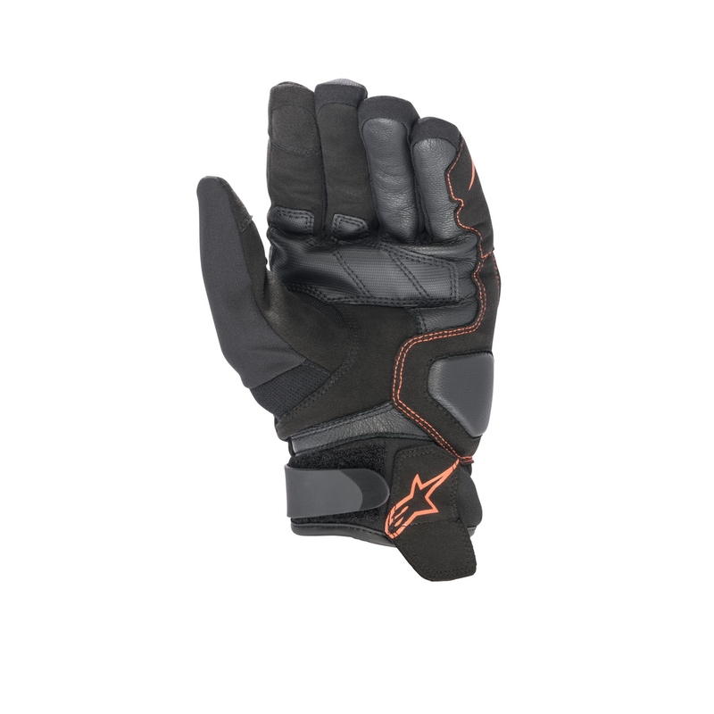 Alpinestars SMX-1 Drystar must-fluo punane mootorratta kindad