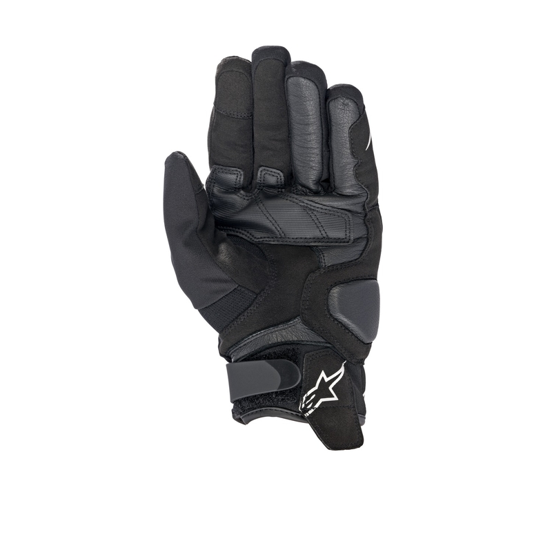Alpinestars SMX-1 Drystar must-valged mootorratta kindad