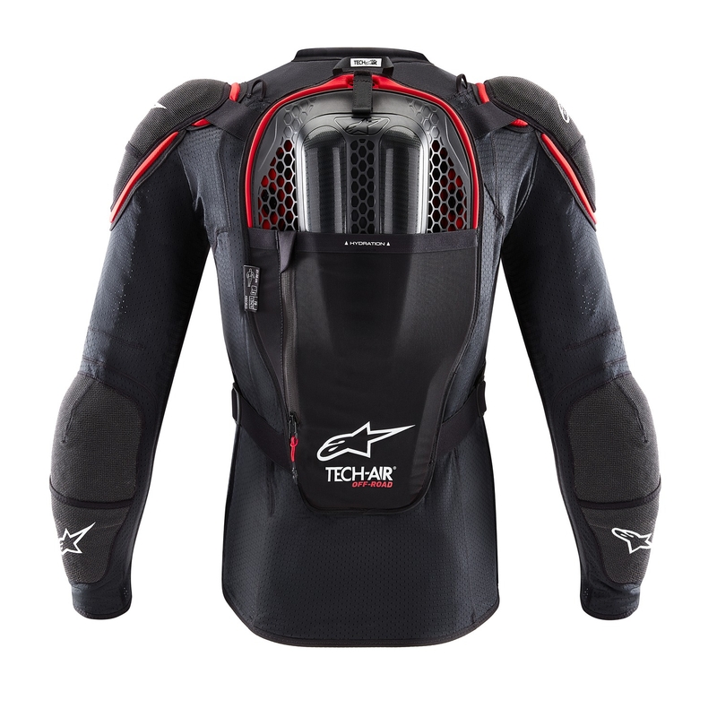 Airbag vest Alpinestars TECH-AIR®OFF-ROAD süsteem must-punane