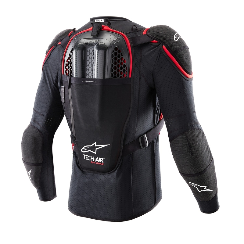 Airbag vest Alpinestars TECH-AIR®OFF-ROAD süsteem must-punane