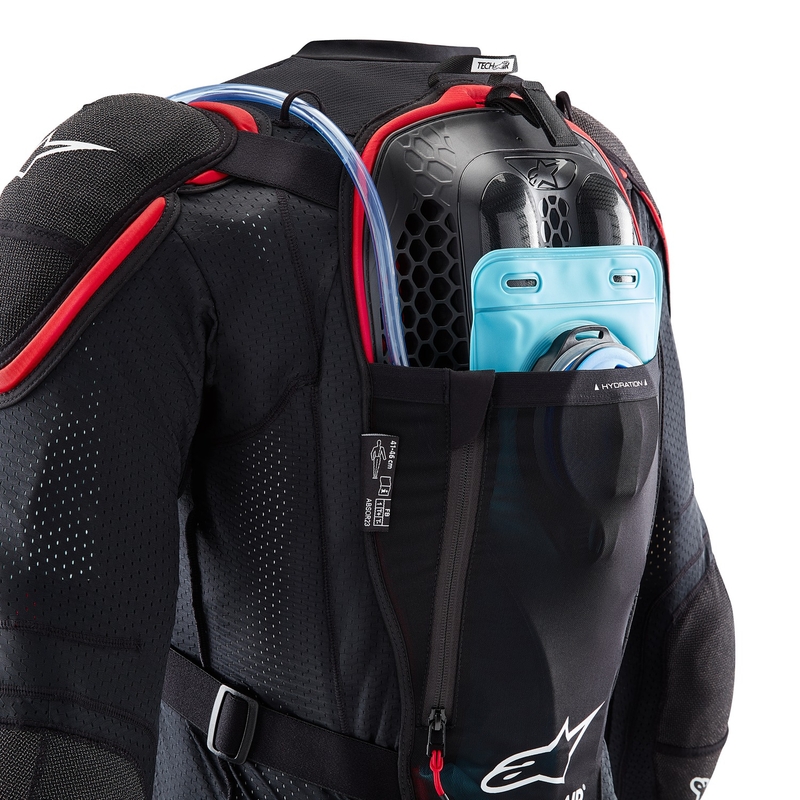 Airbag vest Alpinestars TECH-AIR®OFF-ROAD süsteem must-punane