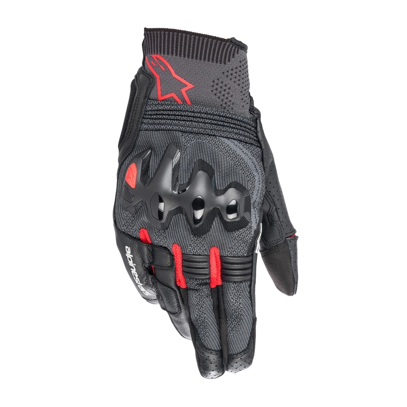 Alpinestars Morph Sport must-fluo punane-hall mootorratta kindad