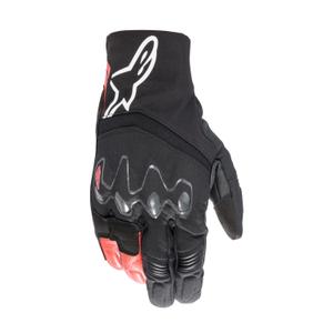 Alpinestars Hyde XT Drystar mustad ja punased mootorratta kindad