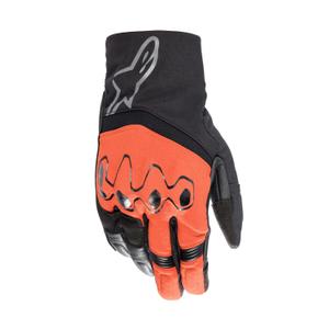 Alpinestars Hyde XT Drystar fluo punane ja must mootorratta kindad