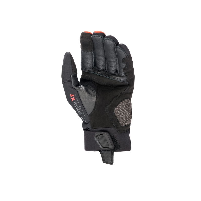 Alpinestars Hyde XT Drystar fluo punane ja must mootorratta kindad
