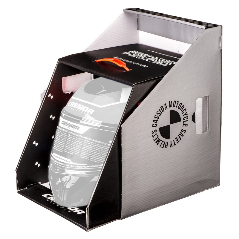 Cassida Modulo 2.1 Profile flip-up mootorratta kiiver valge-must-sinine-hall