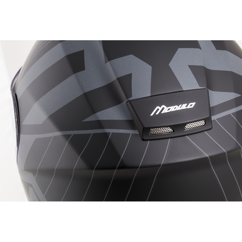 Cassida Modulo 2.1 Profile Vision flip-up mootorratta kiiver matt must-hall helkuriga