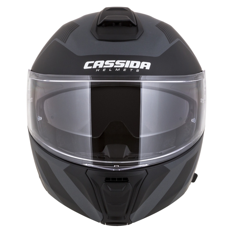 Cassida Modulo 2.1 Profile Vision flip-up mootorratta kiiver matt must-hall helkuriga