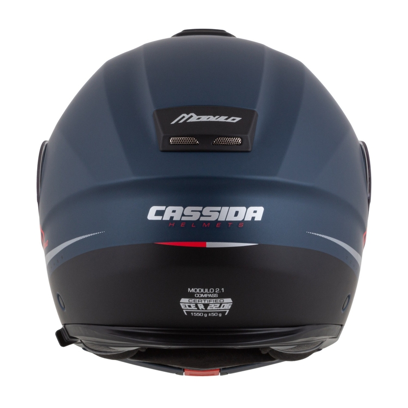 Cassida Modulo 2.1 Compass flip-up mootorratta kiiver matt sinine pärlipunane
