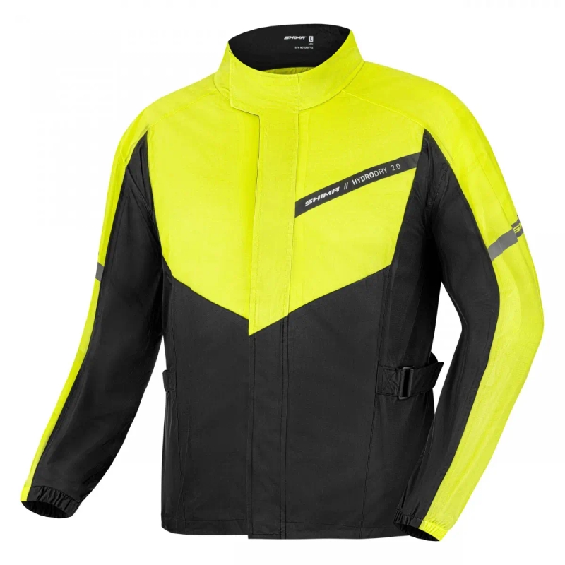 Shima Hydrodry 2.0 veekindel jope must-fluorestseeriv kollane
