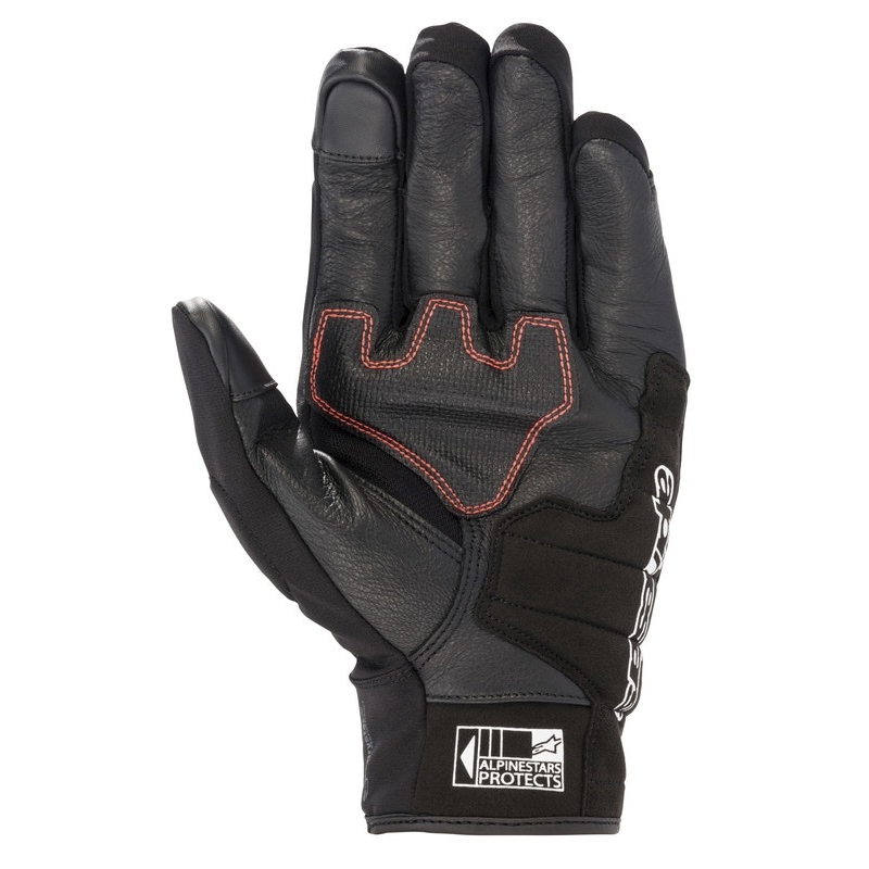 Alpinestars SMX Z Drystar Honda mustad ja punased mootorratta kindad
