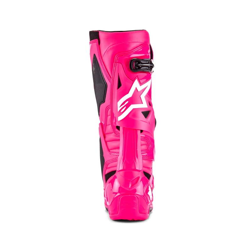 Alpinestars Tech 10 roosa-must-valge mootorratta saapad