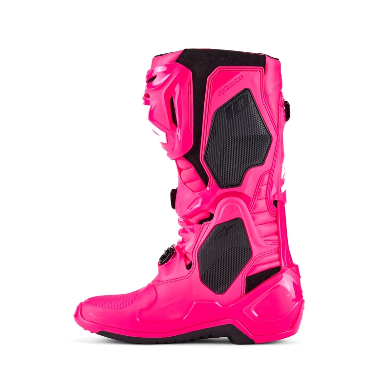 Alpinestars Tech 10 roosa-must-valge mootorratta saapad