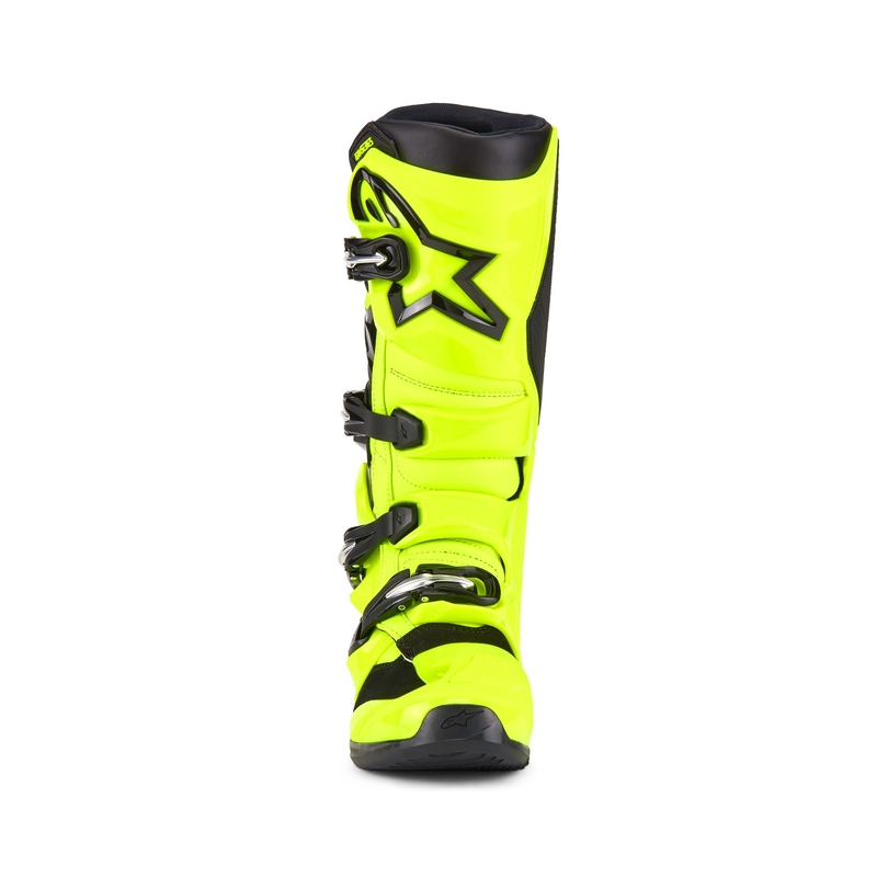 Alpinestars Tech 5 fluo kollane-mustad mootorrattasaapad